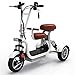 Scooter Per Mobilità Pieghevole A 3 Ruote Con 2 Posti, Scooter Elettrico, Scooter Per Mobilità Per Adulti E Bambini, Scooter Elettrico Per Mobilità Leggero Portatile Da Viaggio Addebitabile-White 8A