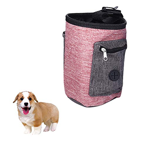 Popetpop bolsa portátil para petiscos para cães, bolsa para viagem para lanches e animais de estimaç