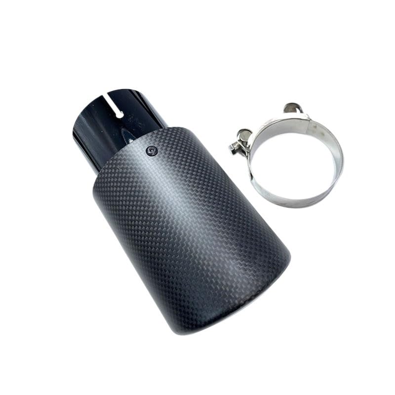 Échappement voiture en carbone mat de 114mm pour un style racé et durable