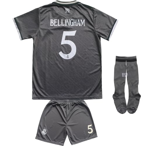 LeenBD Bellingham #5 Madrid Kids Soccer Jersey & Socks Set