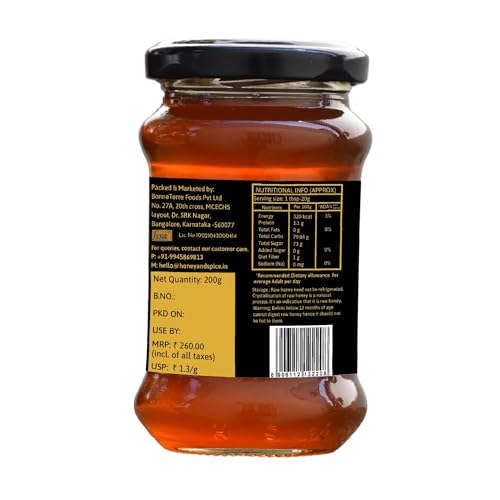 Image of Honey and Spice Wild honey combo - Himalayan (200 gms), Central Indian (200gms) & South Indian (200 gms) Wild honey. Natural and Unprocessed honey | 100% Raw and Pure