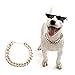 HOMOBABE Necklace Fashionable Chain Jewelry for Small Dogs Cats Cool Pendant Design for Parties Photo Props Durable Metal Pet Jewelry Great Idea