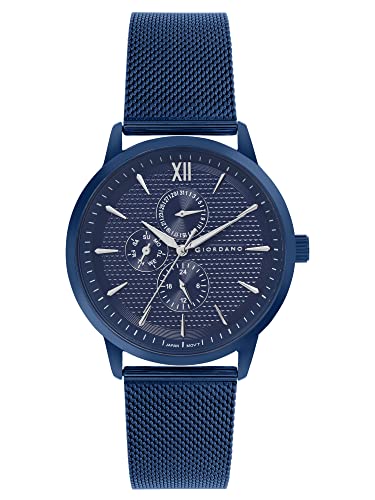 Image of Giordano Analogue Watch for Men with Stylish Mesh Band with Water Resistant Casual Wrist Watch to Complement Your Party Look - GD-50008
