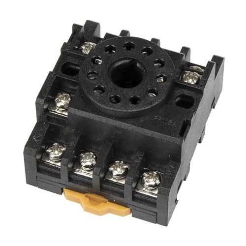 Base de support relais à 11 broches PF113A embase cylindrique rail DIN