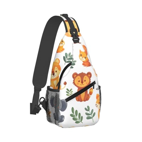 Mochila bandolera unisex con diseño de animal cute miniatura 2