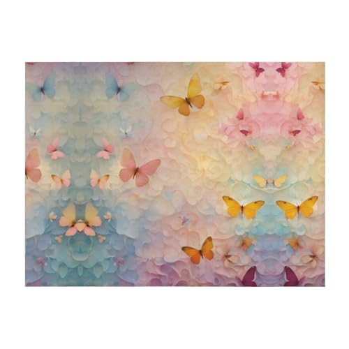Couverture de lit microfibre EdWal légère avec imprimé papillon - 2