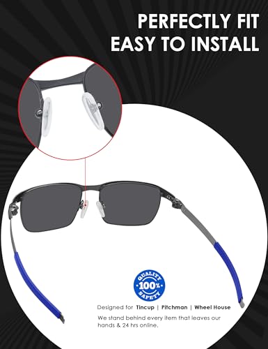 Image of BLAZERBUCK Replacement Earsocks & Nose Pieces for Oakley Tincup Glasses OX3184 OX5099