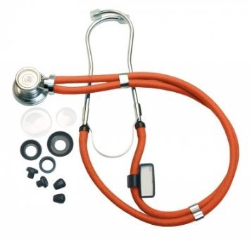 ADC641NO - Sprague-Rappaport Type Stethoscope with Accessory Pack, Neon Orange