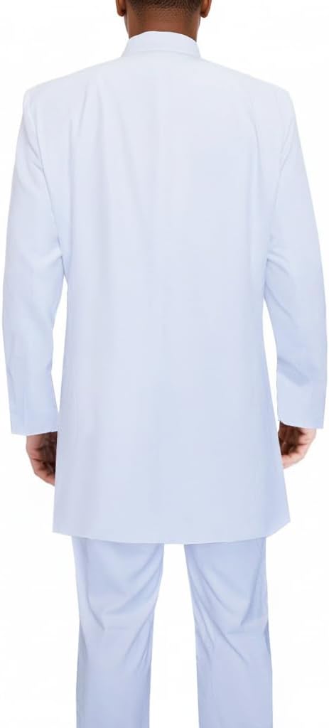 African Suit for Men Elegant Dashiki Blazer Pants 2 Piece Set Business Attire Party Outfit Clothing - Image 5