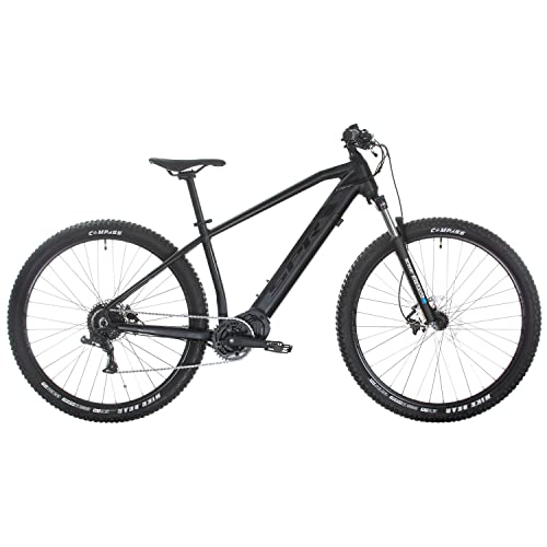 Multibrand Distribution SPR E-MTB Pulse - Bicicletta elettrica in alluminio, 29 pollici, con motore centrale da 250 W, batteria da 36 V (48 cm, nero)