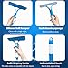 Shower Squeegee for Glass Doors,Household Window Mirror Squeegee for Bathroom Glass Tile Wall Car Spray Squeegee and Wipe Windows All-in-One(Blue)
