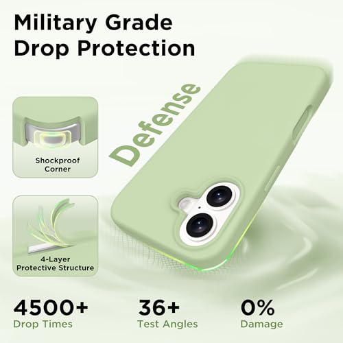 Image of GolbinBox Magnetic for iPhone 17 Case, Silicone Cover, Matcha