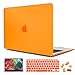Produktbild CiSoo Schutzhülle für MacBook Air 2020, 13 Zoll (33 cm), Kunststoff, Hartschale, mit Tastaturabdeckung, Displayschutzfolie Retina-Display und Touch ID A2179 A2337 M1, Orange matt