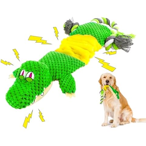 RUXAN Squeaky Crocodile Dog Toy Cover