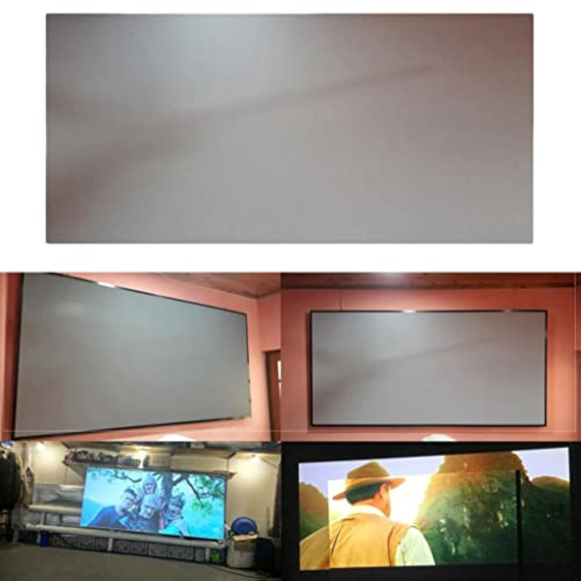 16:9 Polyester Spandex Soft Projection Screen, 100 Inch