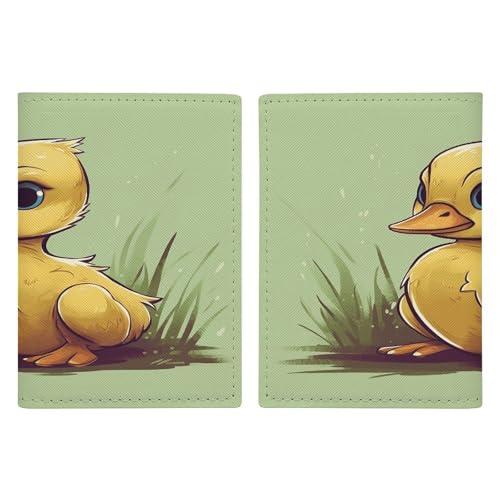 Protège-passeport Little Duck en similicuir PU premium fin et élégant pour voyageur