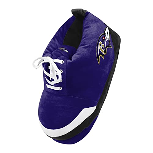 Image of FOCO Mens NFL Team Logo Plush Oversized Sneaker Slippers