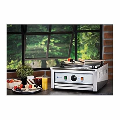 Royal Catering RC-CMS01 Crêpesmaker 400 mm 3.000 W Crepeseisen Crepe Maschine Crepesplatte – Bild 5
