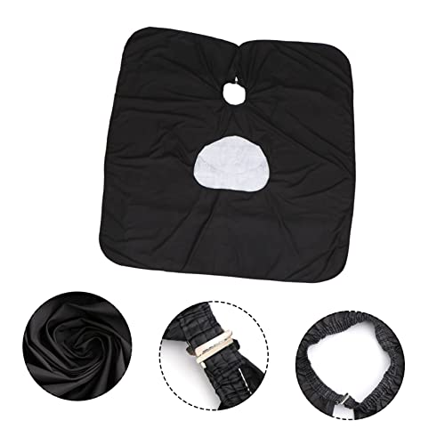 VILLCASE 3 Pçs Xale Preto Manto Preto Xampu Capa De Barbeiro Para Homem Avental De Barbeiro Capa De