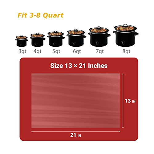 Slow Cooker Liners (30 Liners), 13" × 21" Crock Pot Liners Fit 3-8 Quarts, Disposable Cooking Bags Suitable For Oval & Round Pot, Bpa Free,30 Count #TOP2