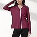 Womens Sun Protection Rash Guard Hoodie Jacket with Face Cover UPF 50 Swim Tops Lightweight Long Sleeve Hiking Shirts