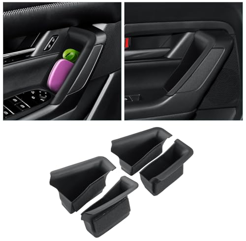 Image of CDEFG 4Pcs for 2025 2026 Mazda CX-50 Center Console Door Handle Pockets | Trash Can Storage Box for 2023 2024 2025 2026 Mazda CX50 Accessories 4-Doors Trash Bin Storage Case TPE Material