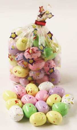 Scott's Cakes Speckled Chocolate Malted Eggs in a 1 Pound Bunny Hop Bag