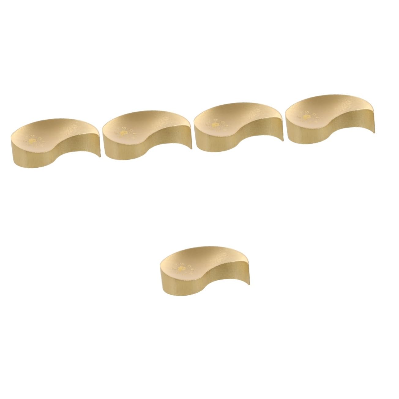 5pezzi Brass Paperweight Per Calligrafia Cinese Decorazione Da Scrivania Ottone Massiccio Stile Elegante Accessorio Per Appassionati Di Arte e Letteratura