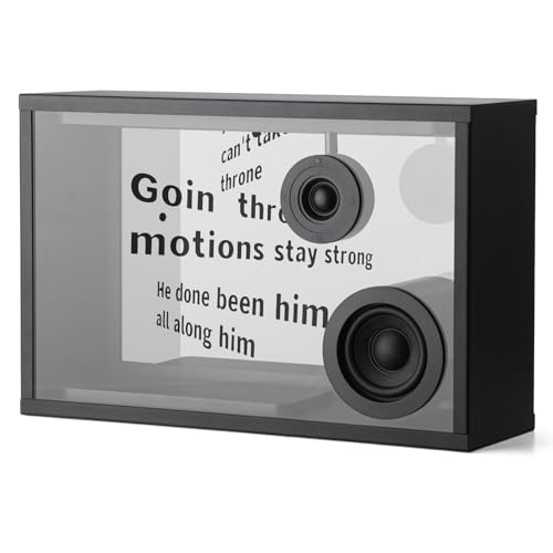 Image of Transparent Bluetooth Speaker, Dynamic Hovering Lyrics, Compatible with Spotify, Apple Music, Multiple Sound Effects, White Noise and Clock Options, Suit for House Warming Gifts, Party, Home