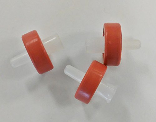 Image of mdi SYTG0302MNXX104 PTFE Membrane Syringe Filter with Microgassfiber Pre-Filter, Non Sterile, Female Luer-Lock Inlet, Male Luer Slip Outlet, 13 mm Diameter (Pack of 100)