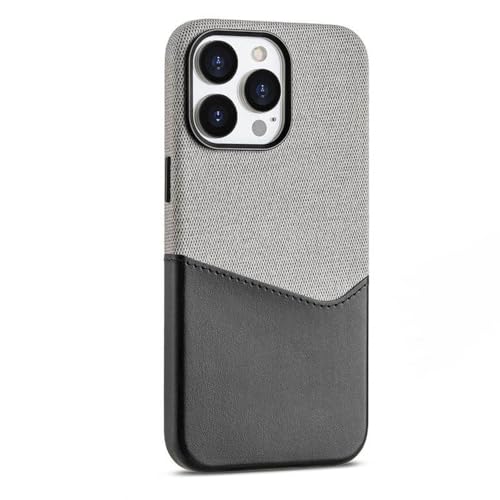 Étui magnétique en cuir pour iPhone 16 15 14 13 12 Pro Max avec porte-carte noir