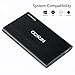 NRICO Ultra Slim 160GB Portable External Hard Drive USB3.0 HDD Storage Compatible for PC, Desktop, Laptop,Mac,PS4, Xbox one (Black, 160, GB)