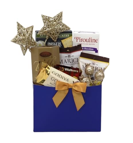 Gift Basket Village: Elegant Gourmet Hanukkah Gift - Assorted Chocolates, Cookies, Crackers & Wafer Rolls - Image 3