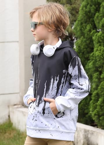 Lovekider Boys Hoodies Sweatshirt Cool 3D Print Pullover with Big Pocket for Kids Fashion Warm Winter 6-16 Years4