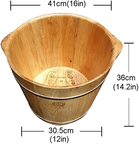 Spa de pies de madera con masaje y tapa miniatura 2