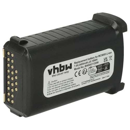 Batterie de rechange pour Symbol MC9090 vhbw ordinateur de saisie