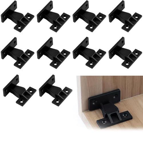 10 Pieces Push in Plinth Fasteners Fittings,Kitchen Press Fit Plinths Fasteners,ABS Quick Push Fittings,Plinth Clip,Kickboard Clip,Kitchens Kickboard Clips,for Kitchen Cabinets Wardrobe Bed Table