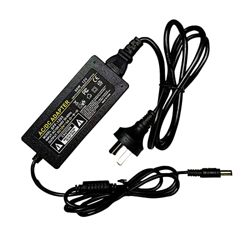 Image of Neon Sign DC Power Supply Adapter 12V 5A 60W, UL Listed LED Power Adapter 120V AC to 12V DC Transformer for LED Strip Lights Neon Sign and More