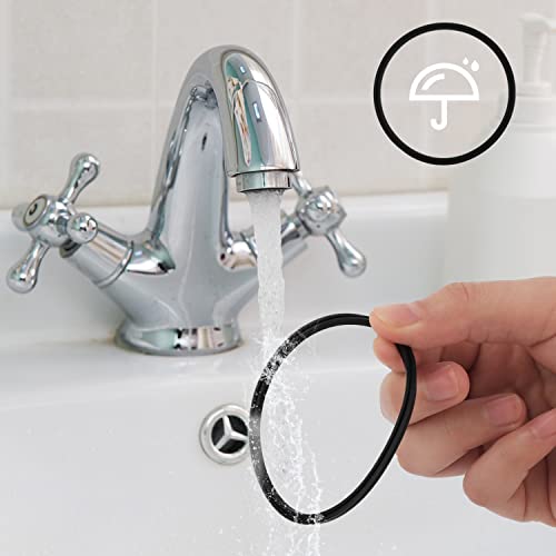 6pcs Replacement Gaskets Compatible with Contigo Snapseal Byron Travel Mug 16 & 20oz, Leakage-Proof Rubber Seals Ring Lid Gaskets Replacement Parts Compatible with Contigo Mugs (Black)