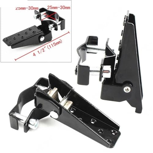 Cale pied repose-pieds noir universel pour passager de moto 25-28mm