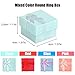 HOSTK 16pc Cute Paper Jewelry Gifts Boxes Earring Necklaces Anniversaries Weddings Bracelet Round and Square for Lover Girlfriend Assorted Color