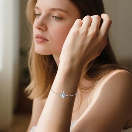 Witches Knot Bracelet 925 Sterling Silver Irish Jewelry Gift for Women Men3