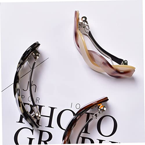 Barrettes à cheveux élastiques pour queue de cheval clips chignon légers - 3