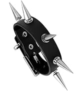 Bracciale Punk In Pelle Manfnee - Stile Gotico Medievale Regolabile Per Uomo E Donna