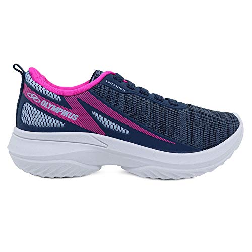 Tênis Olympikus Thunder Feminino Infantil Azul/Pink (30)