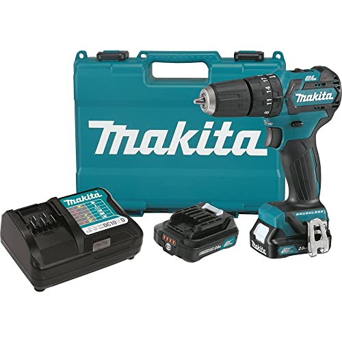 Image of Makita PH05R1 12V max CXT Lithium-Ion Brushless Cordless 3 /8 inch Hammer Driver-Drill Kit (2.0Ah)