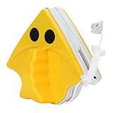 luoshaPUCY Limpia Cristales Magnético con Doble Lateral para Ventanas de 3-8 mm, Profesional Limpiacristales Magnetico(Amarillo-02)