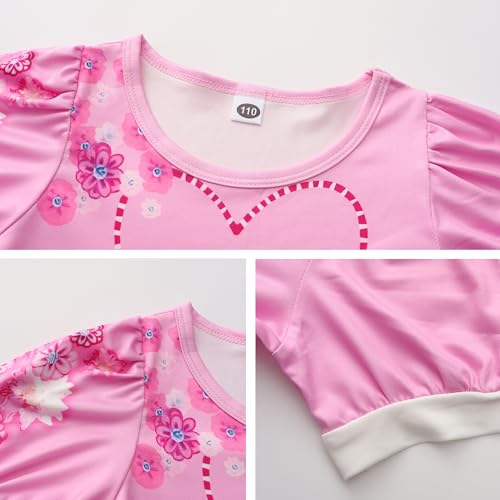 Disfraz rosa princesa para niñas 7 piezas talla 11-12 años miniatura 3