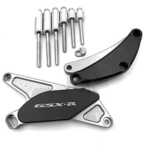 Couvercle stator GSXR 600 750 de 2006 à 2020 avec crash pad argent pour protection moto