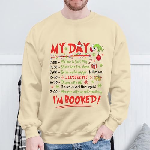 AstralWardrobe Moletom feminino de Natal 2024 - Moletom de Natal feio de Natal - Presentes para o Na